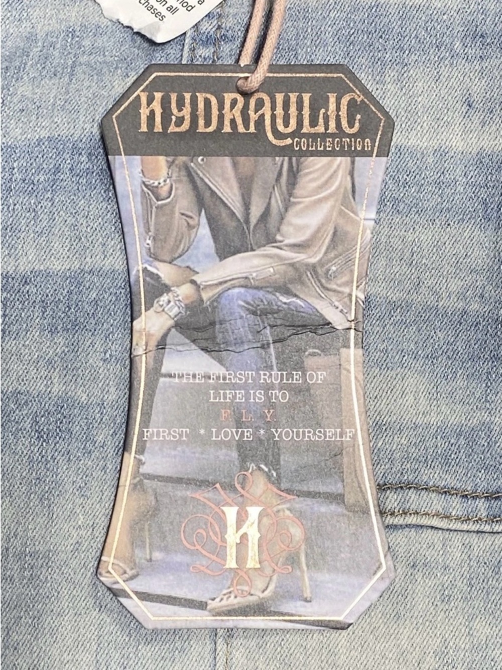 Hydraulic Womens Murray High Rise Wide Leg Cropped Jeans Light Wash NWT Sz 16 - Picture 5 of 6